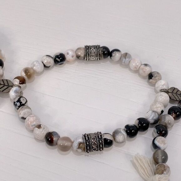 Hands + Eye + Agate Healing Bracelets Set Of 3 NWT - Picture 8 of 12